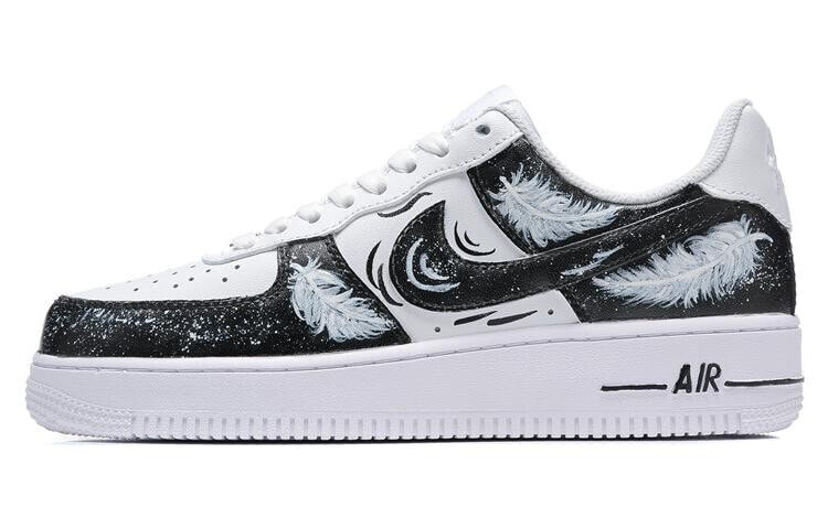 【定制球鞋】 Nike Air Force 1 Low 07 OWCM 空军一号 星空羽毛可变色 休闲 低帮 板鞋 男款 黑白 / Кроссовки Nike Air Force 1 Low 07 OWCM CW2288-111