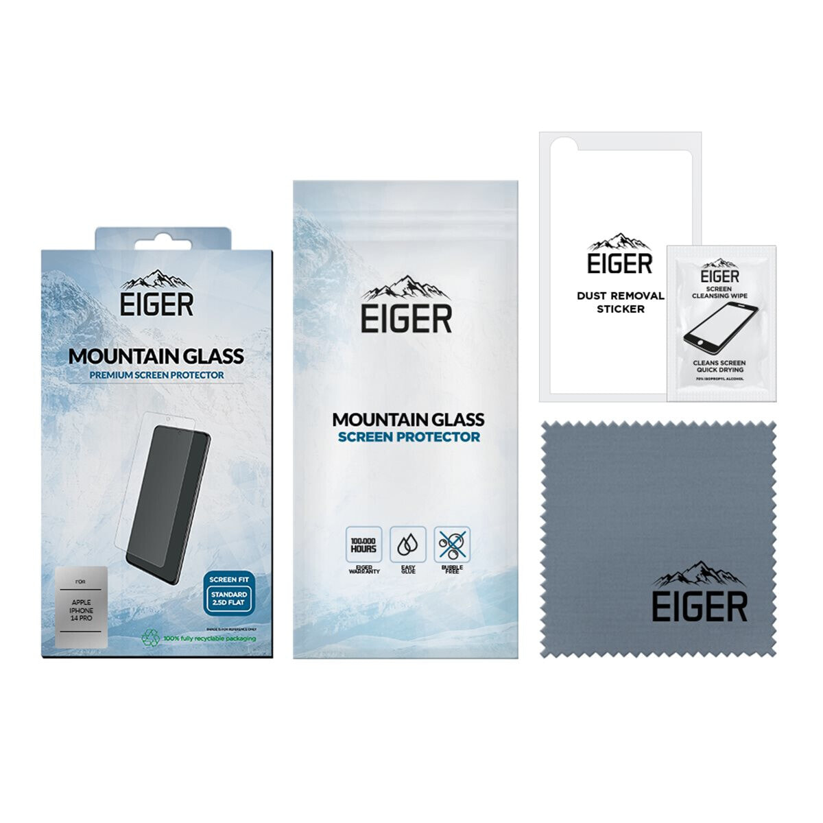 Eiger EGSP00844 - Apple - iPhone 14 Pro - Transparent - 1 pc(s)