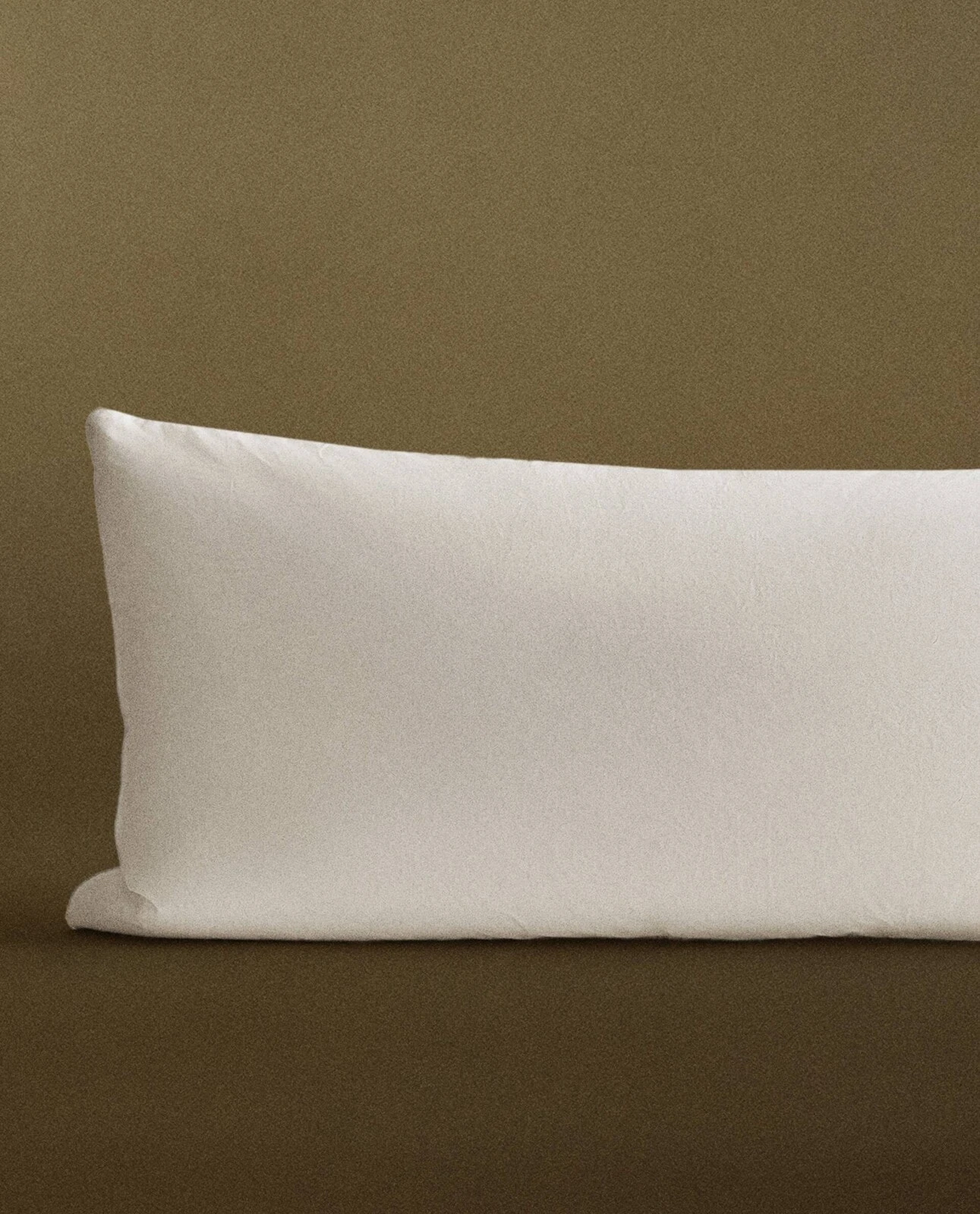 Extra long feather pillow