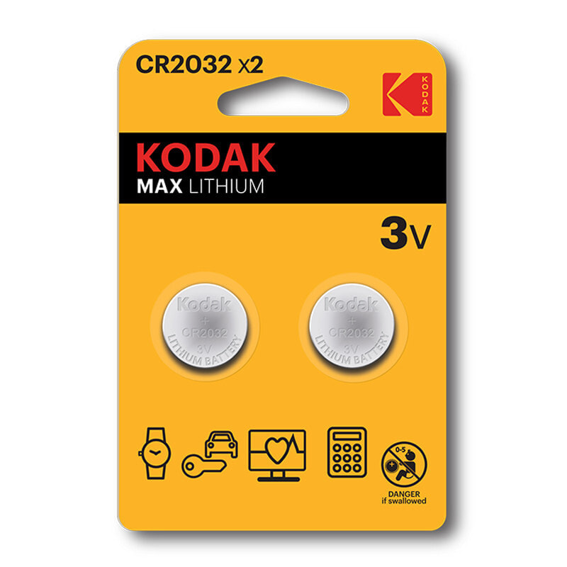 Kodak CR2032 Батарейка одноразового использования Литиевая 30417687