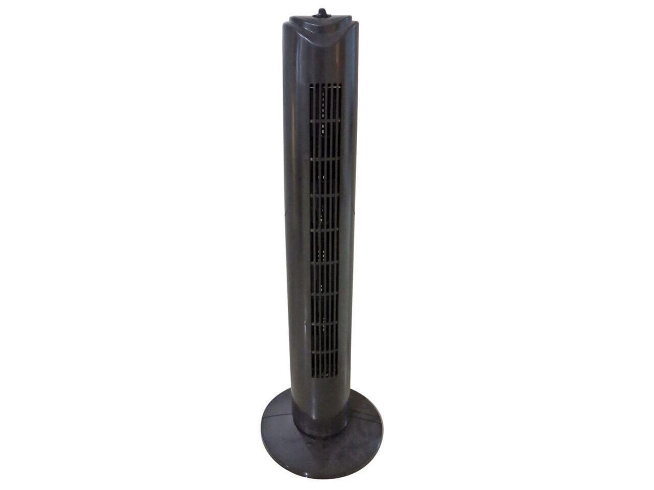 Optimus F-8449BK 32 Inch 3 Speed Home Oscillating Tower Fan with Timer, Black