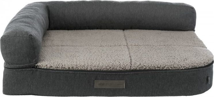 Лежак и домик для собак Trixie Bendson Vital, sofa, dla psa/kota, prostokątna, ciemnoszare/jasnoszare, 80x60cm