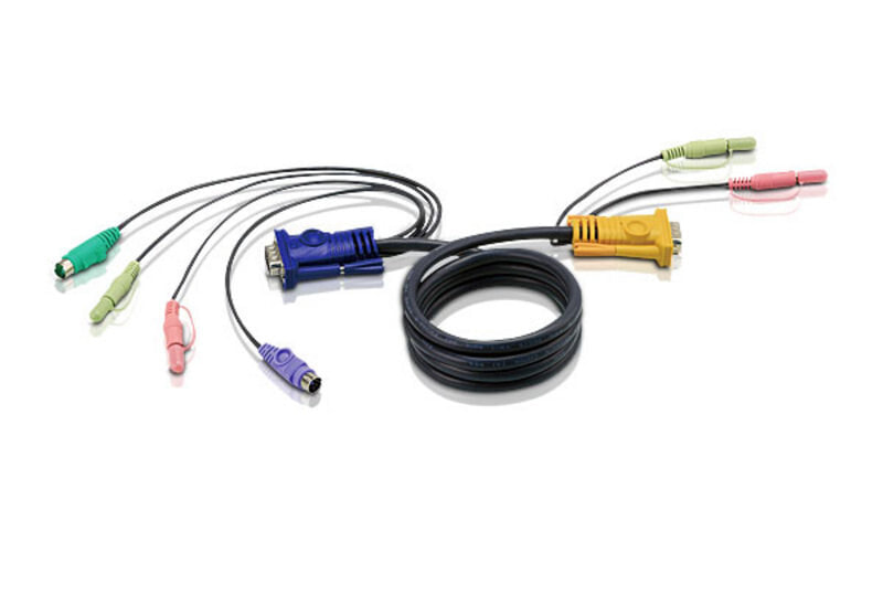 Aten PS/2 KVM Cable KVM кабель 5 m Черный 2L-5305P