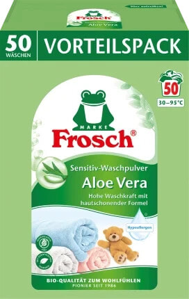 Waschmittel Pulver Sensitiv Aloe Vera, 50 Wl