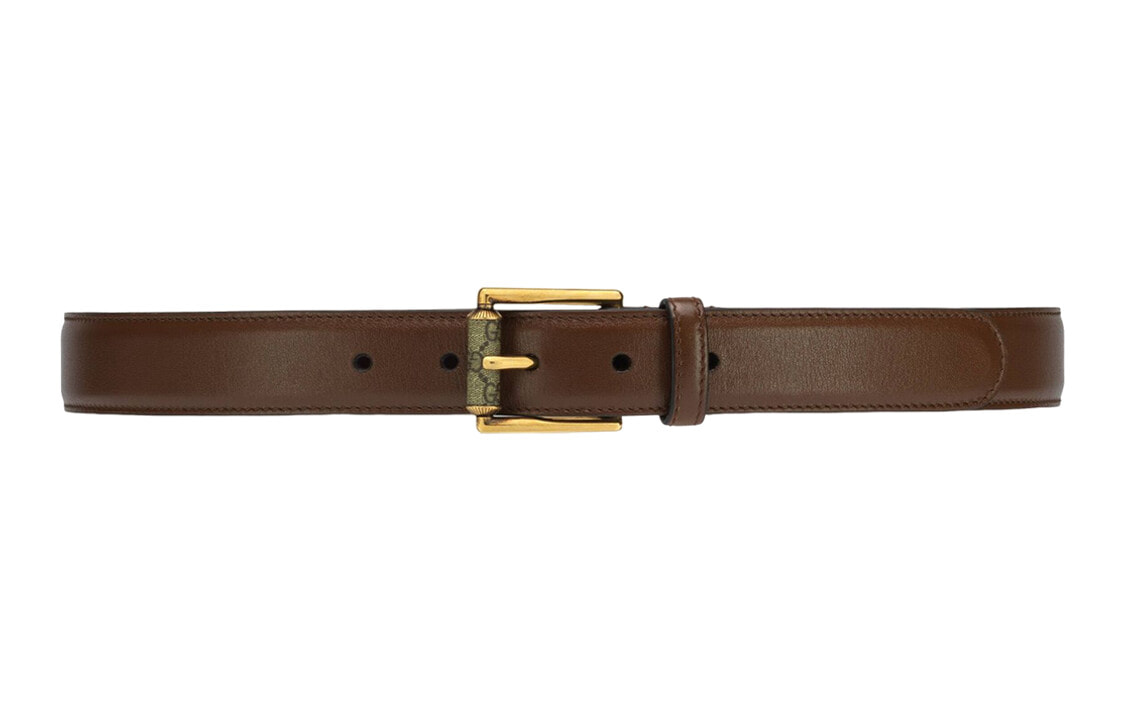 GUCCI Leather Belts Men Brown