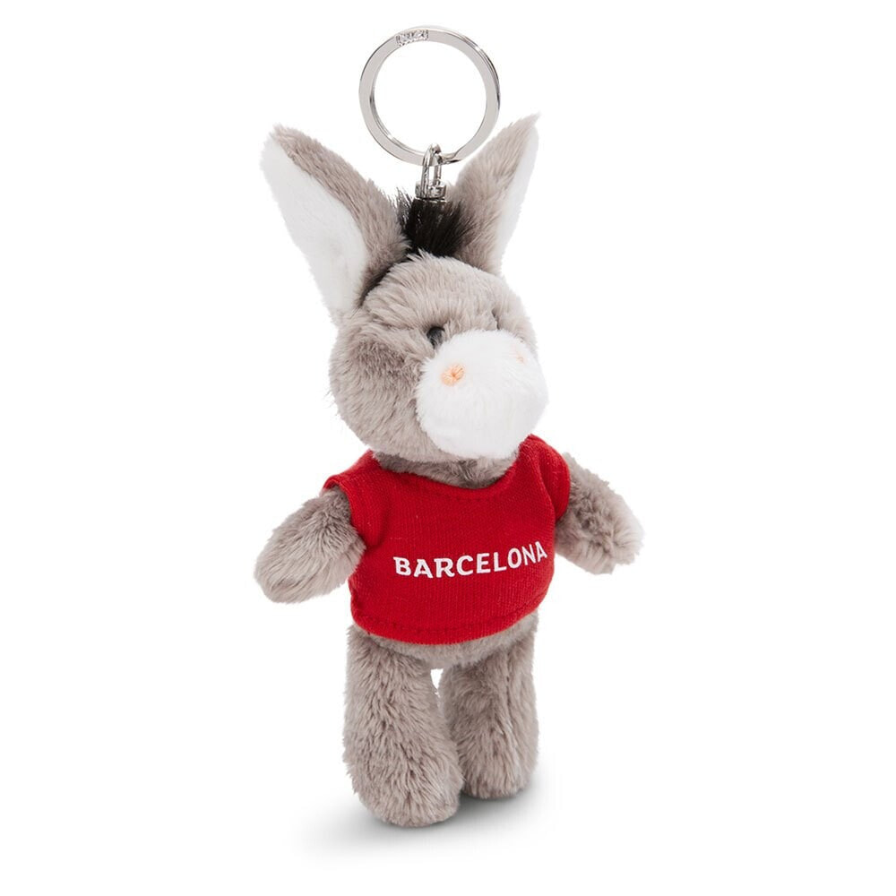 NICI Donkey T-Shirt Barcelona 10 cm Key Ring
