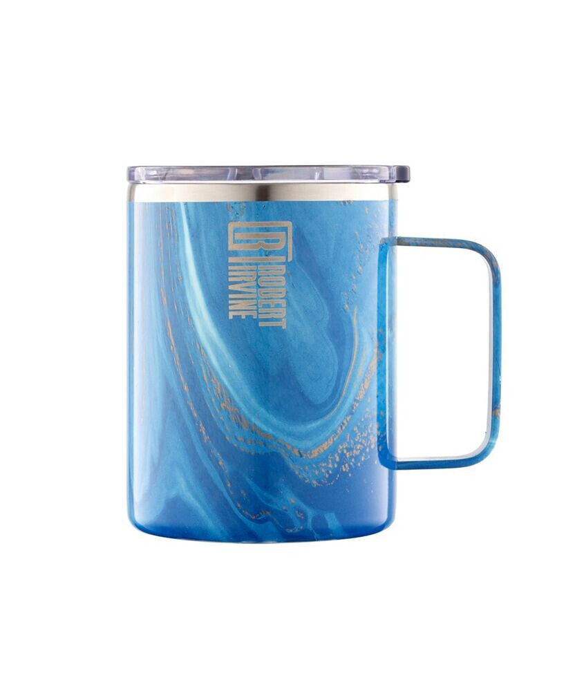 Cambridge robert Irvine Blue Geode Insulated Coffee Mug, 16 oz