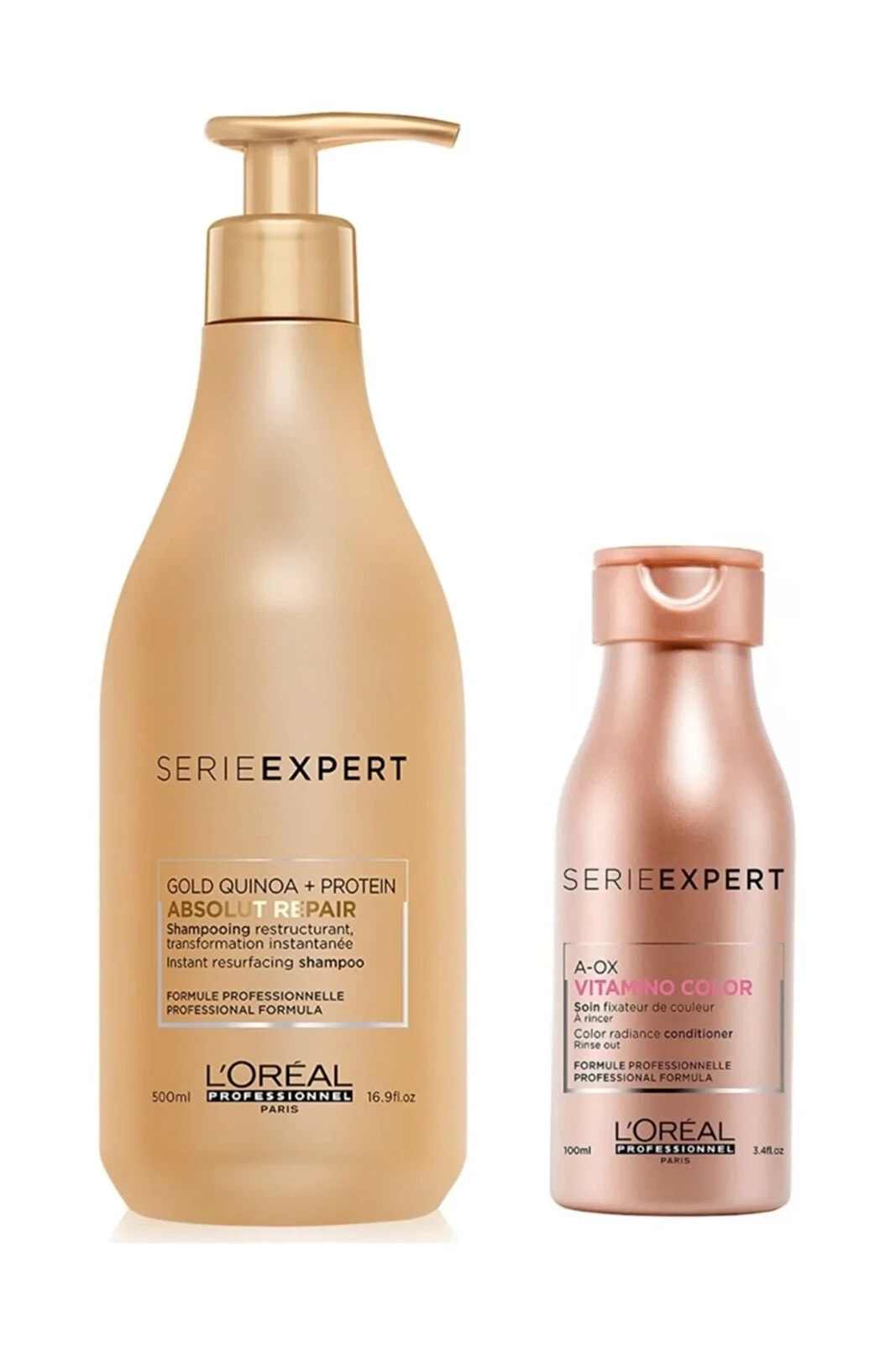 Yıpranmış Saçlar Için Onarıcı Gold Şampuan 500 Ml + Vitamino Şampuan 100 ml
