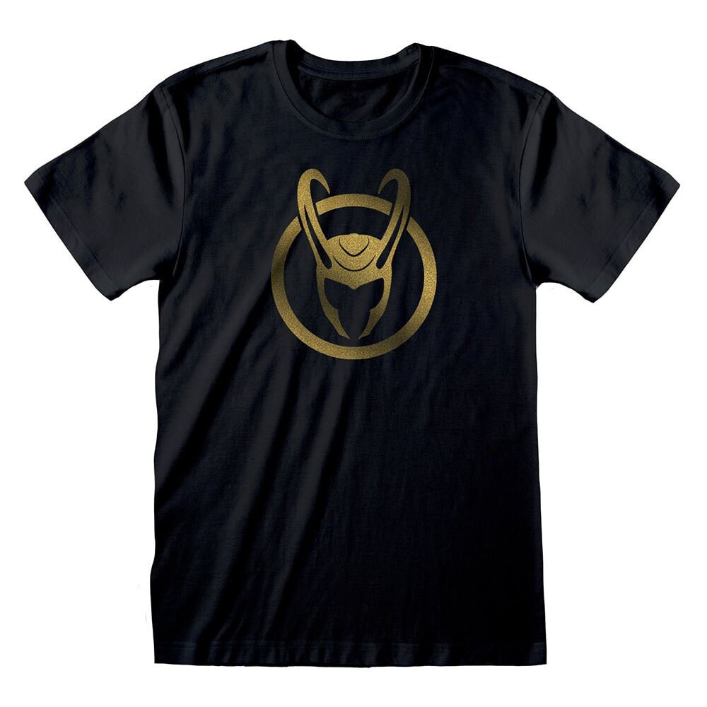 HEROES Official Marvel Loki Icon Gold Ink Short Sleeve T-Shirt