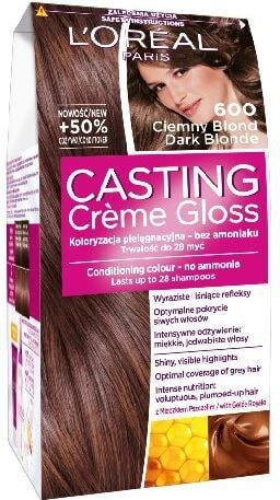 Loreal Paris Casting Creme Gloss 600 Безаммиачная крем-краска для волос, оттенок темно-русый