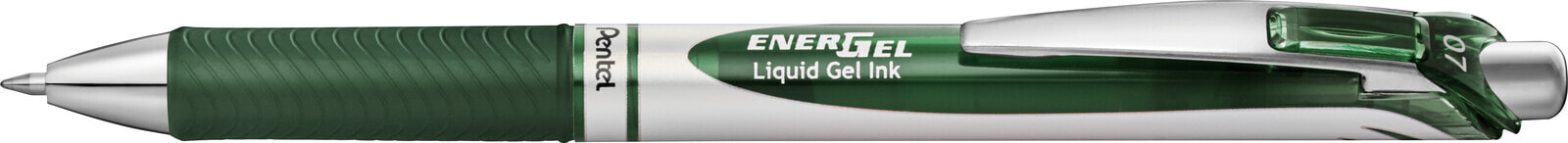Energel BL77 - Retractable gel pen - Green - Green - Silver - Round - 0.7 mm - Water-based ink