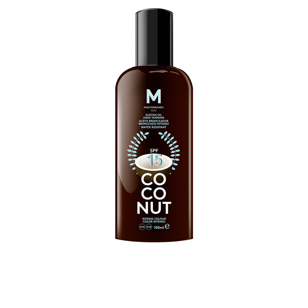Mediterraneo Sun Coconut Suntan Oil Dark Tanning SPF15 Кокосовое масло для загара 100 мл