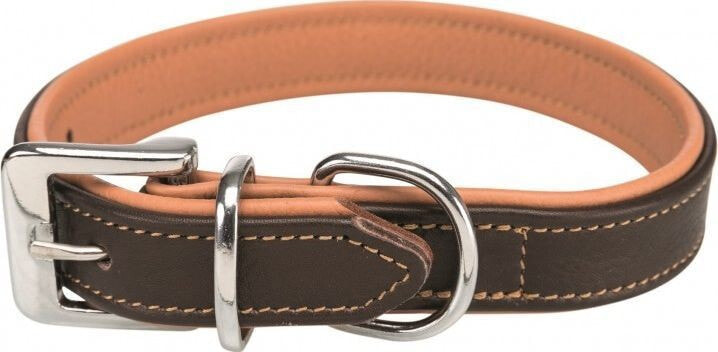 Trixie Active Comfort Collar, XS – S: 21–32 cm / 25 mm, brown / light brown