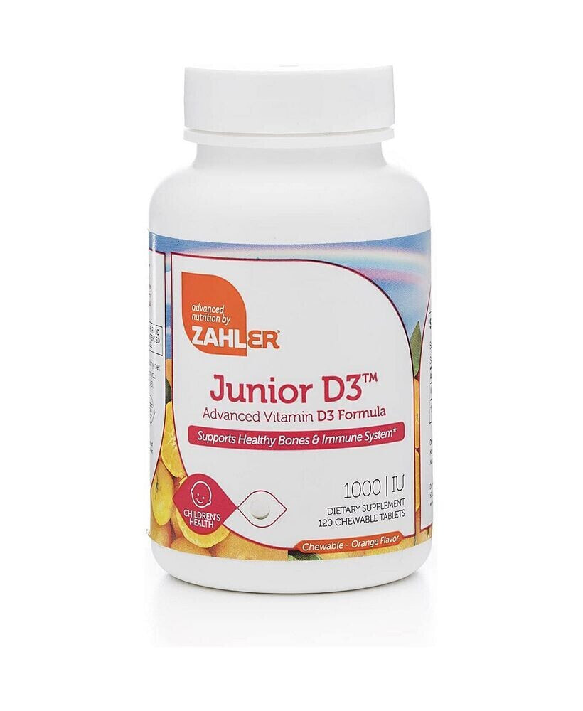 Zahler junior Vitamin D3 for Kids - 120 Chewable Tablets