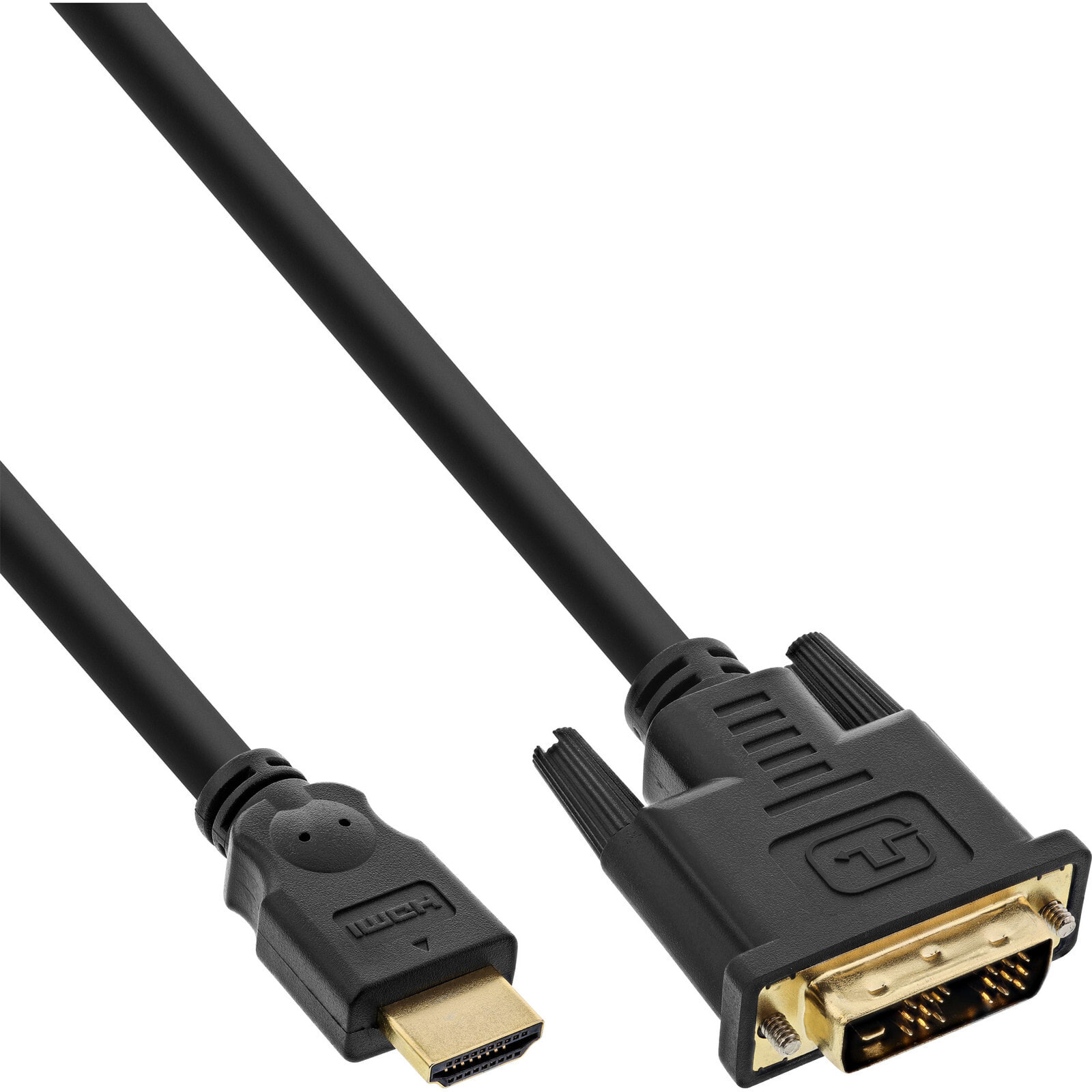 InLine 17658P видео кабель адаптер 0,3 m HDMI Тип A (Стандарт) DVI Черный