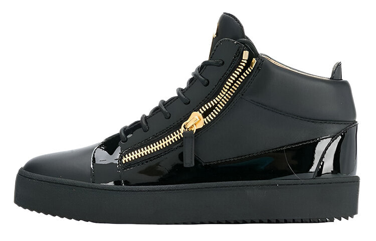 Giuseppe Zanotti Side-Zip Lace-Up Sneakers