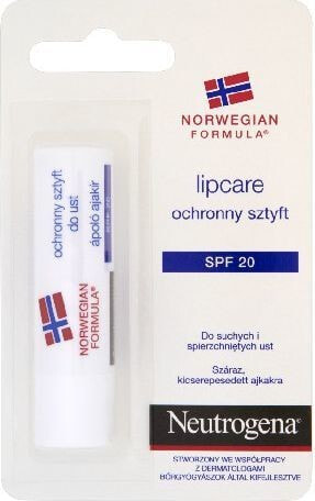 Neutrogena Formula Lipcare SPF 20 Защищающий бальзам для губ 4,8 г