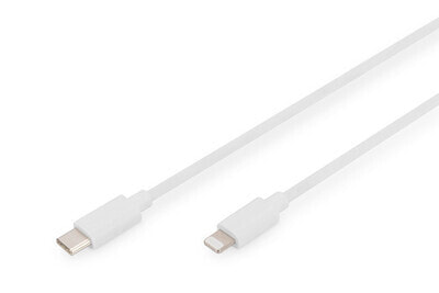 DIGITUS Lightning to USB-C data/charging cable, MFI-certified