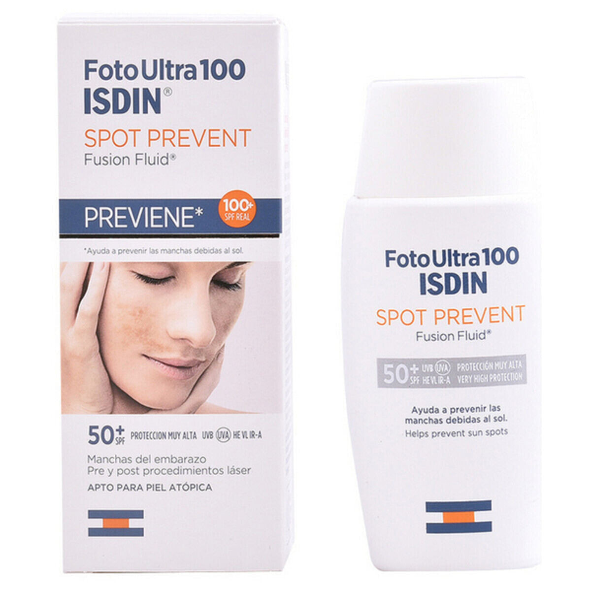 Средство для защиты от солнца для лица Spot Prevent Isdin Foto Ultra SPF 50+ (50 ml) SPF 50+ 50 ml