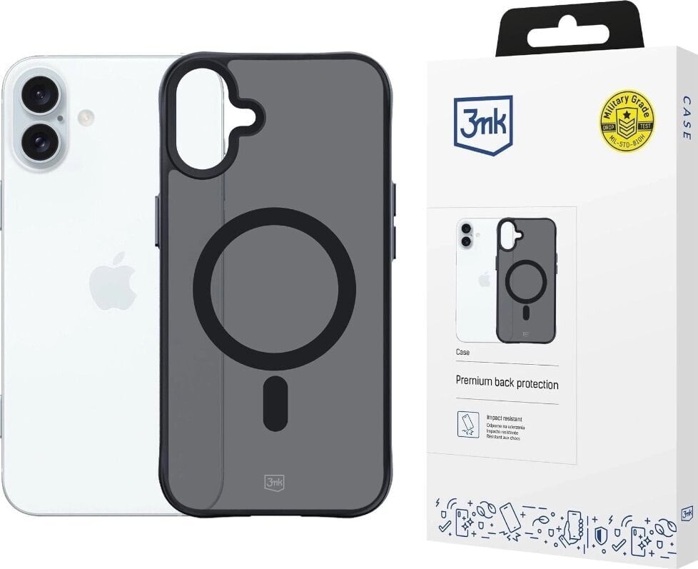 3MK Apple iPhone 16 Plus - 3mk Smoke MagCase