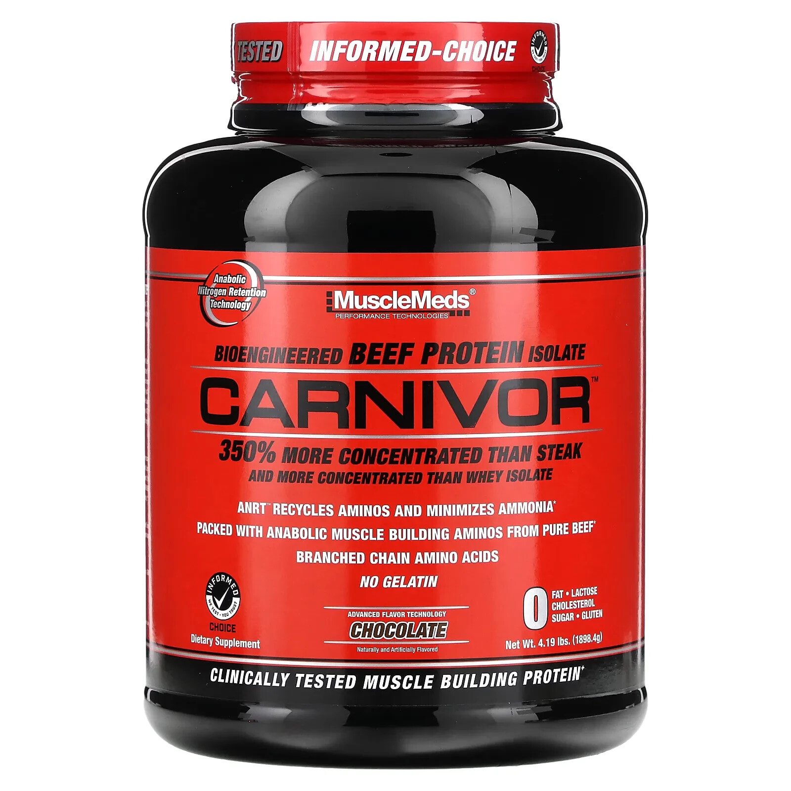 MuscleMeds, Carnivor, Bioengineered Beef Protein Isolate, Vanilla Caramel, 1.95 lbs (888 g)