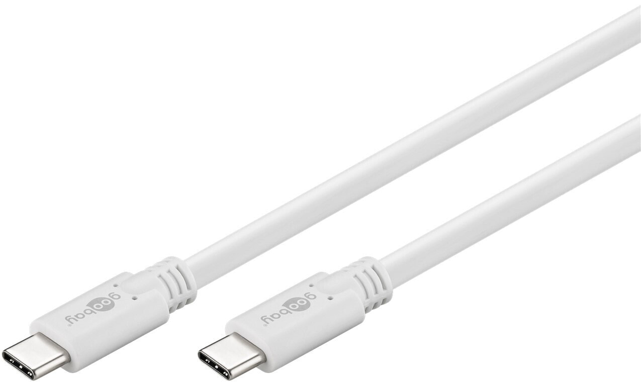 Goobay 51766 - 1 m - USB C - USB C - USB 3.2 Gen 1 (3.1 Gen 1) - 5000 Mbit/s - White