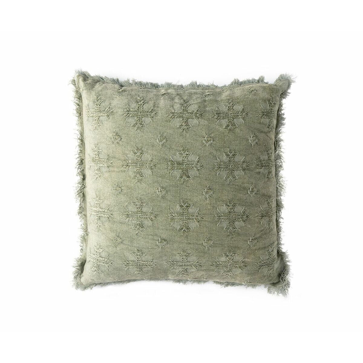 Cushion Alexandra House Living CROSS Light Green 45 x 1 x 45 cm