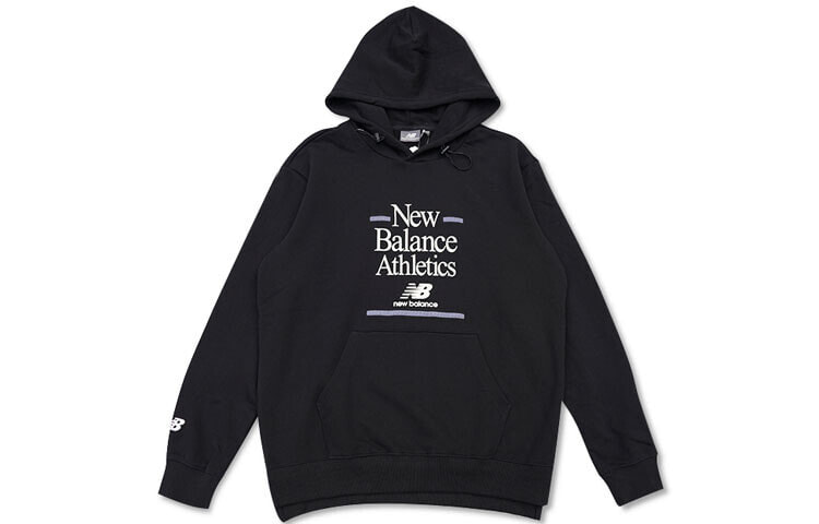 New Balance 休闲运动套头连帽卫衣 男女同款 黑色 / Толстовка New Balance NC933041-BK
