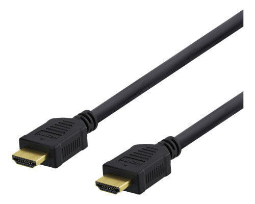 Deltaco HDMI-1060D - 7 m - HDMI Type A (Standard) - HDMI Type A (Standard) - Black