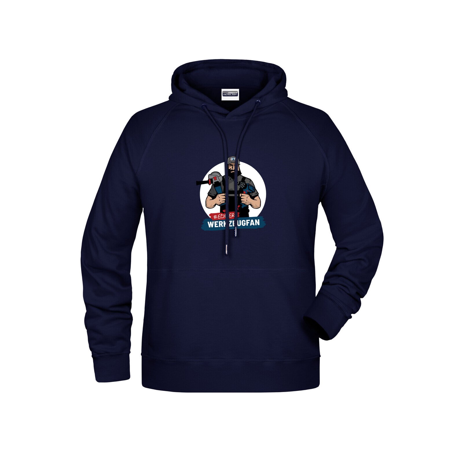 Echter Werkzeugfan Hoodie Kapuzenpulli navy Größe 2XL GT81020