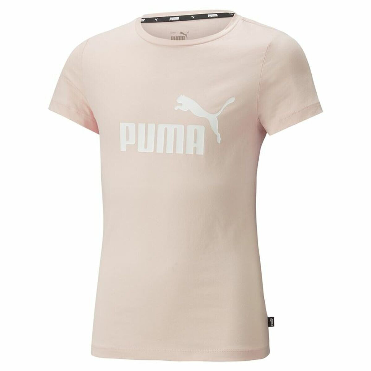 Child's Short Sleeve T-Shirt Puma Ess Logo