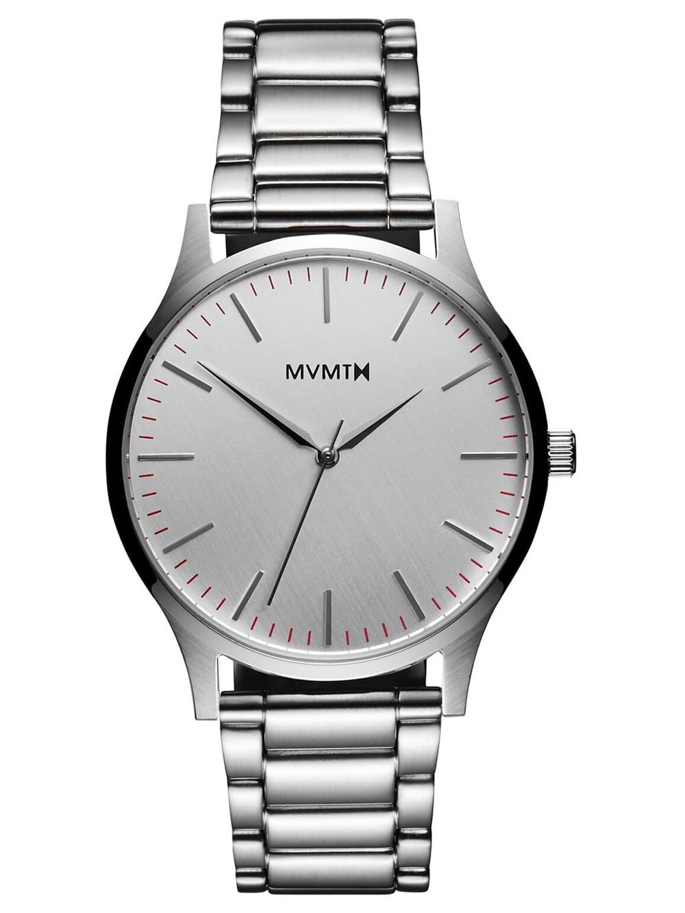 Мужские наручные часы с серебряным браслетом MVMT MT01-S 40 Series Silver Mens 40mm 3ATM