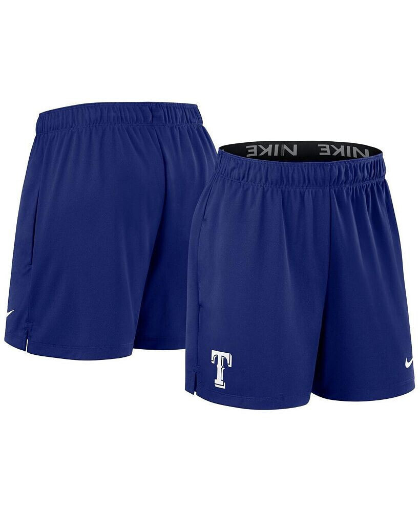 Nike women's Royal Texas Rangers Authentic Collection Knit Shorts