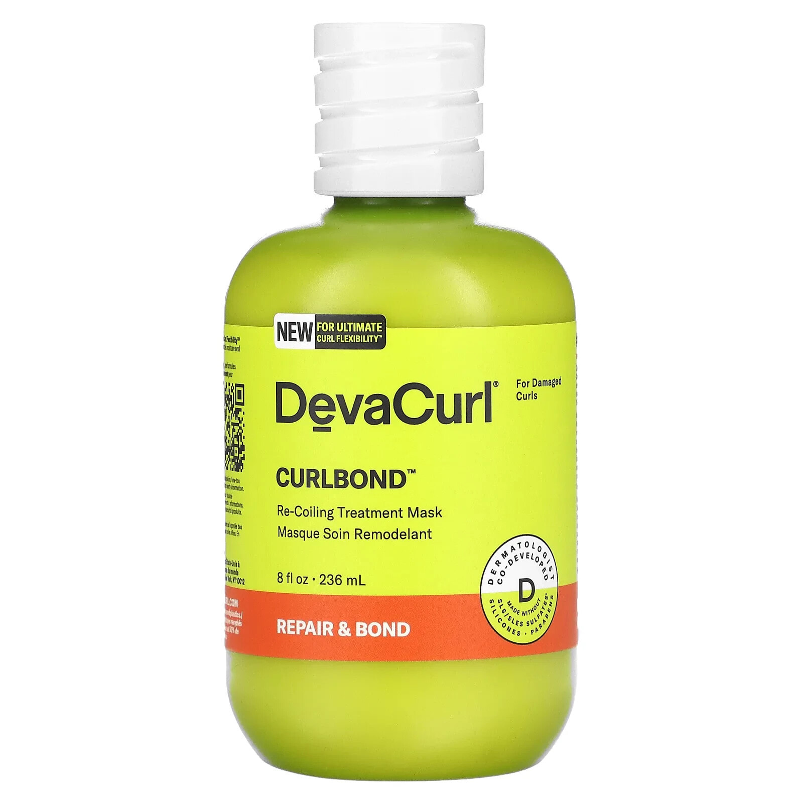 DevaCurl Curlbond Re-Coiling Treatment Mask Восстанавливающая маска для поврежденных кудрявых волос 236 мл