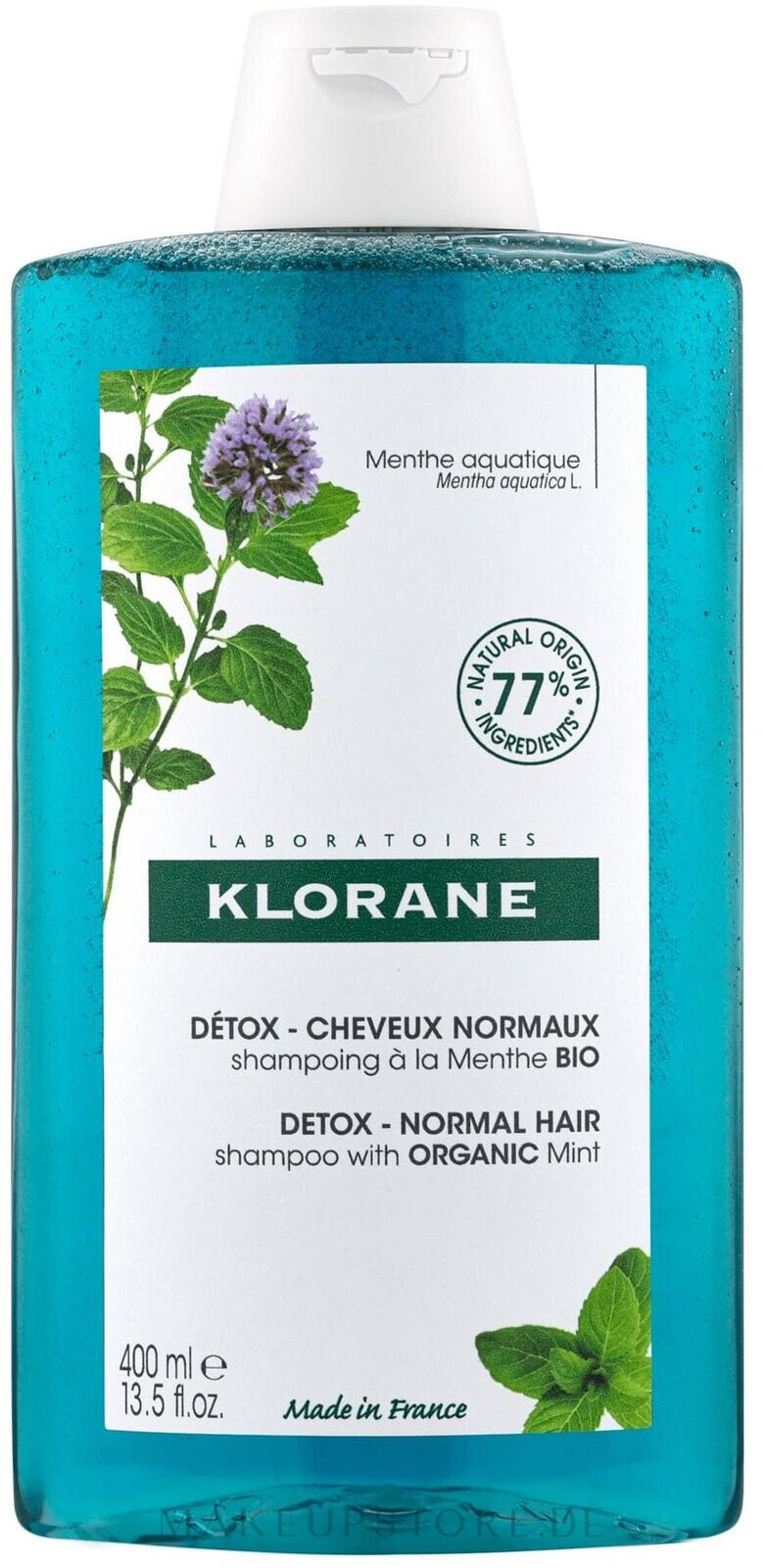 Detox-Shampoo gegen Schadstoffe mit Wasserminze - Klorane Anti-Pollution Detox Shampoo With Aquatic Mint