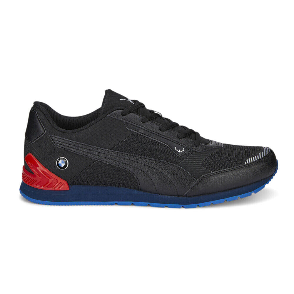 Puma Bmw Mms Track Racer Lace Up Mens Black Sneakers Casual Shoes 30731001