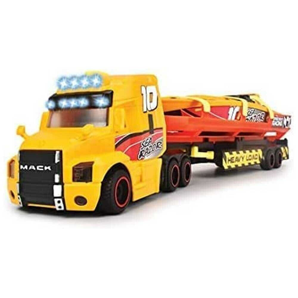 DICKIE TOYS City Trailer Truck Sea Race Light And Sound 41 Cm