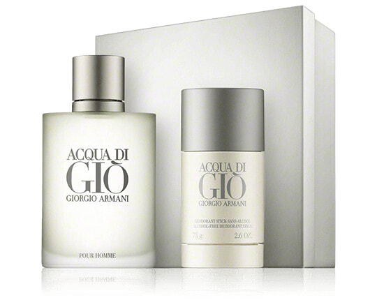 Giorgio Armani Acqua di Gio Homme 50 ml EdT Set mit Mini EdT Spray