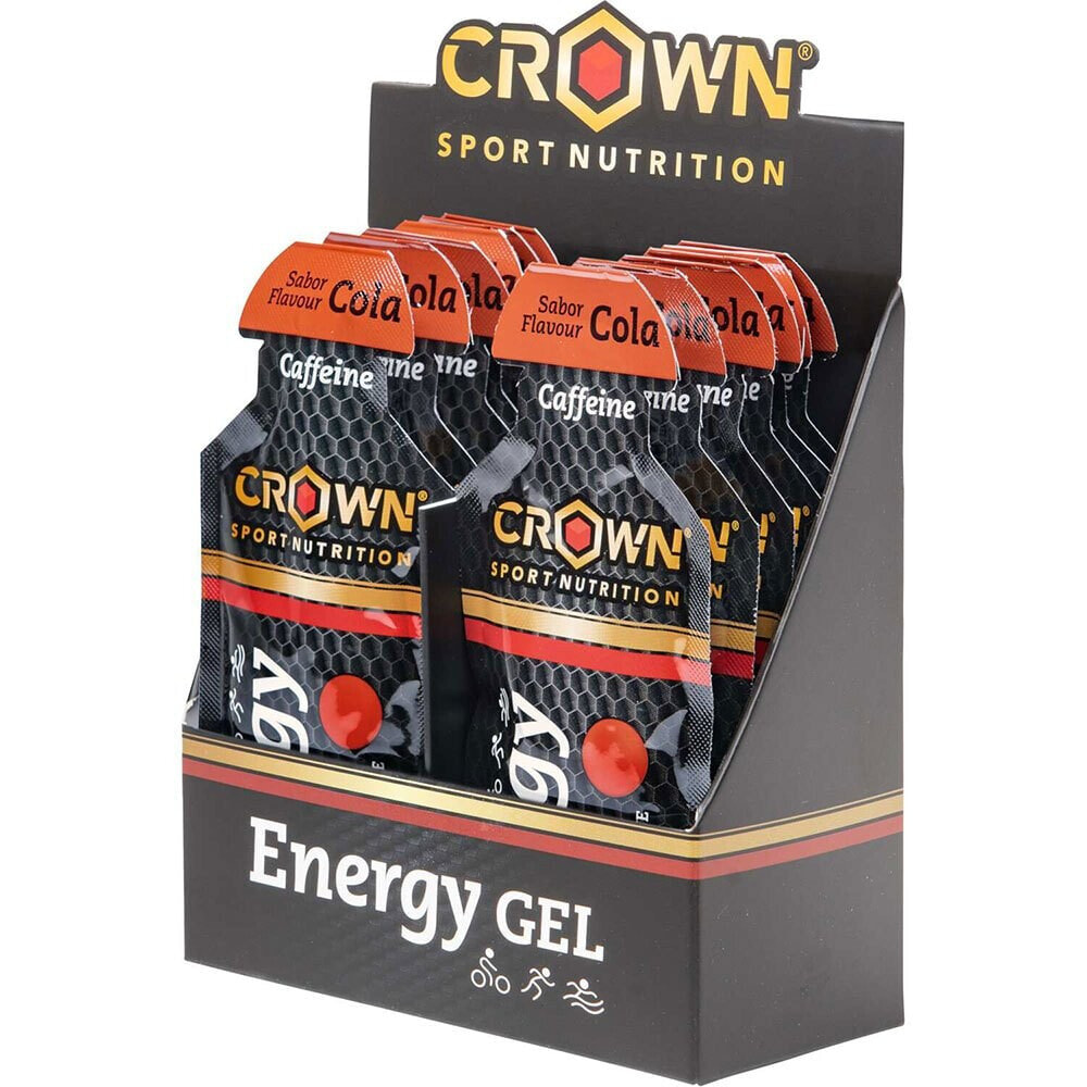 CROWN SPORT NUTRITION Cola Energy Gels Box 40g 12 Units