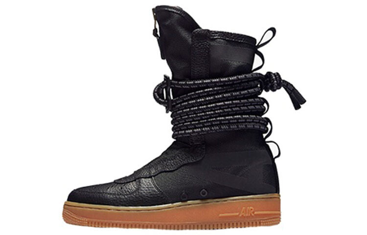 Nike Air Force 1 High Black Gum 休闲 高帮 板鞋 女款 黑棕 / Кроссовки Nike Air Force 1 High Black Gum AA3965-001