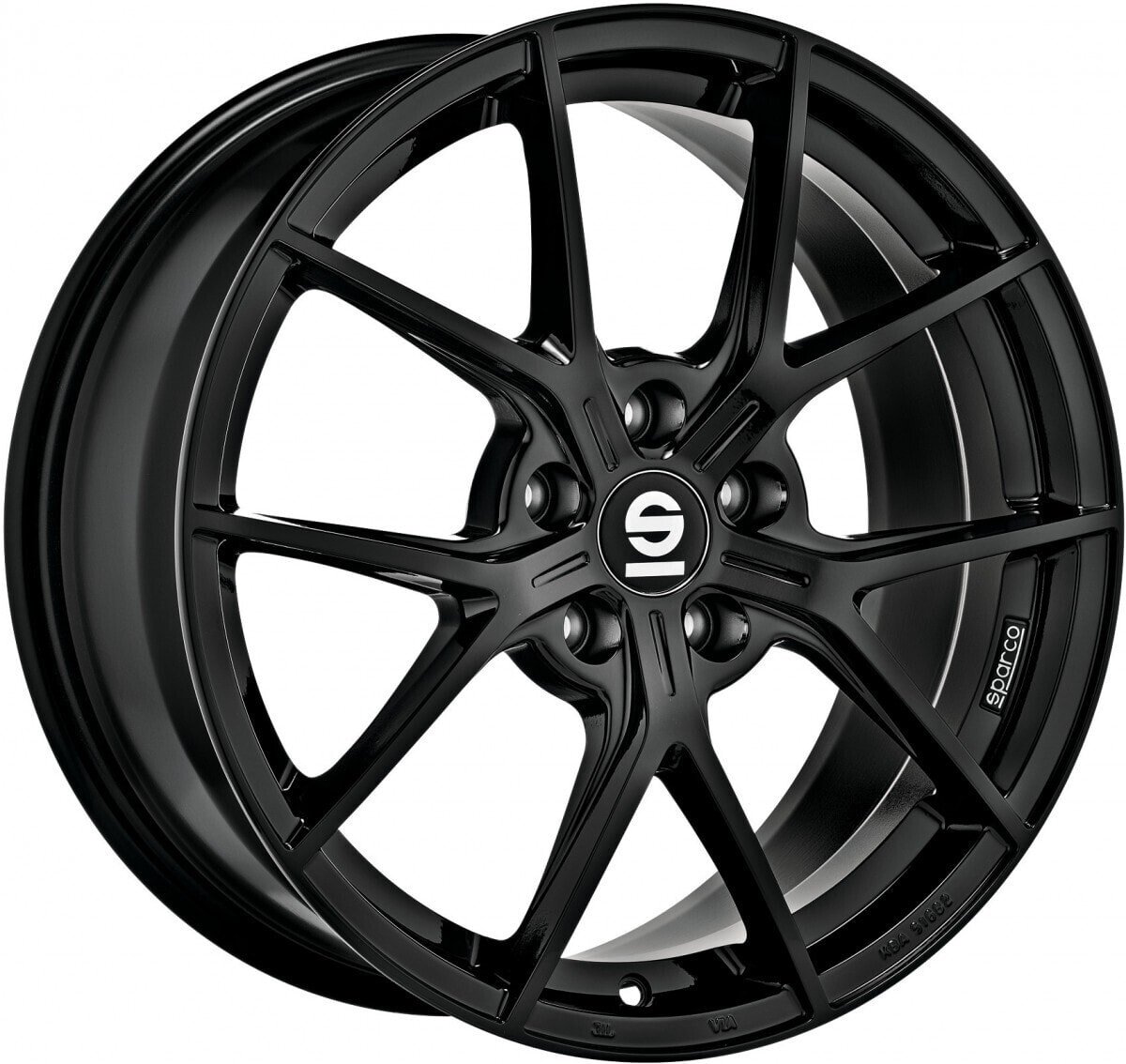 Колесный диск литой Sparco Podio gloss black 8x18 ET35 - LK5/112 ML73.1