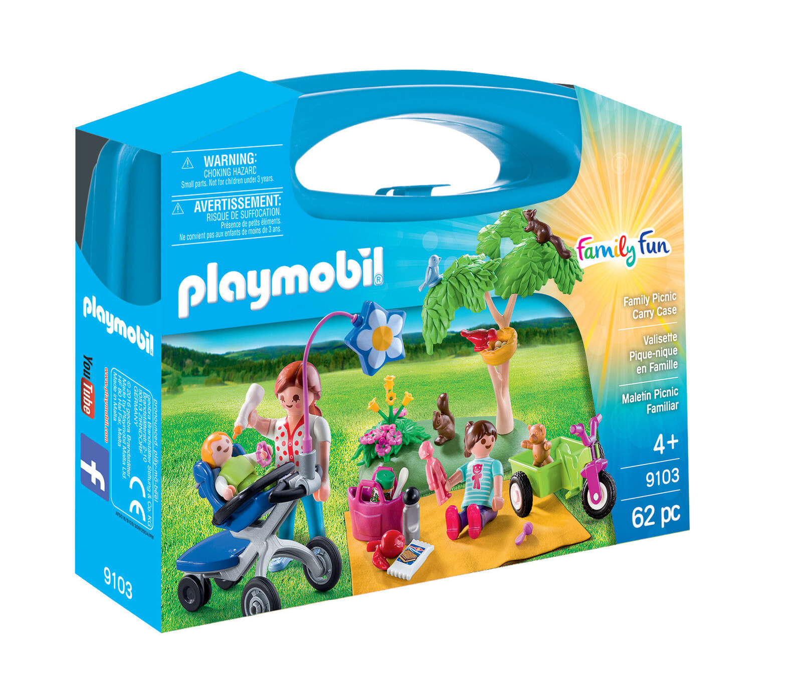 Детский игровой набор и фигурка из дерева geobra Brandstätter GmbH & Co. KG Playmobil FamilyFun 9103, Family Picnic, Boy/Girl, 4 yr(s), Multicolour, Plastic