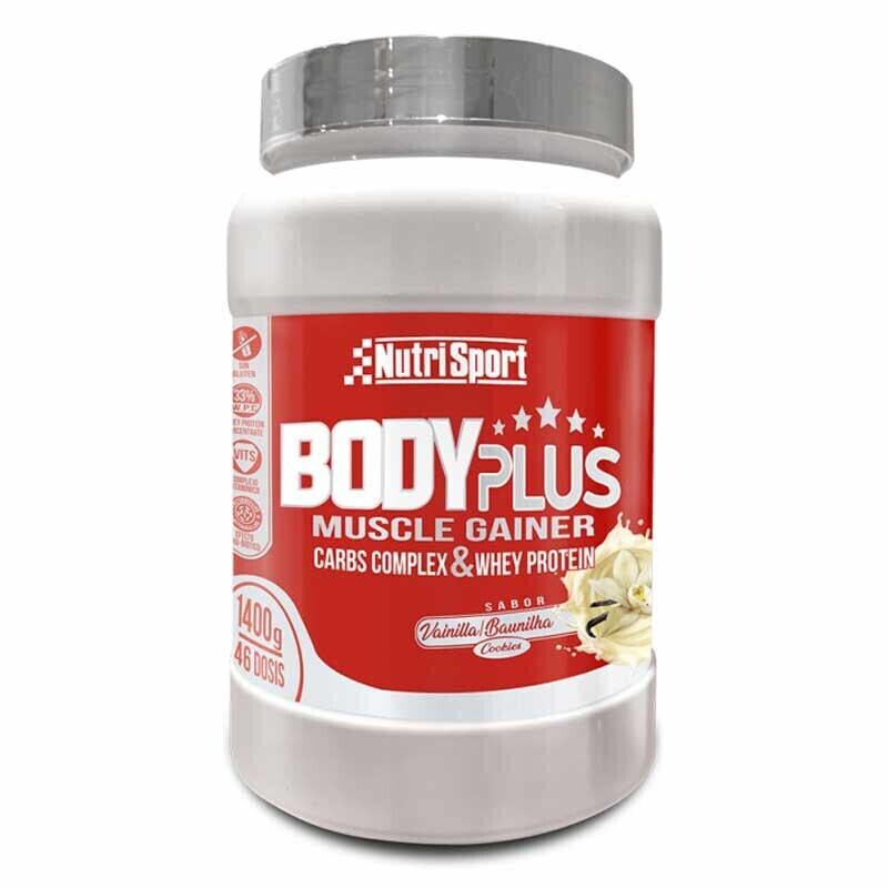 NUTRISPORT Body Plus Carbs Complex & Whey Protein 1.4Kg Vanilla