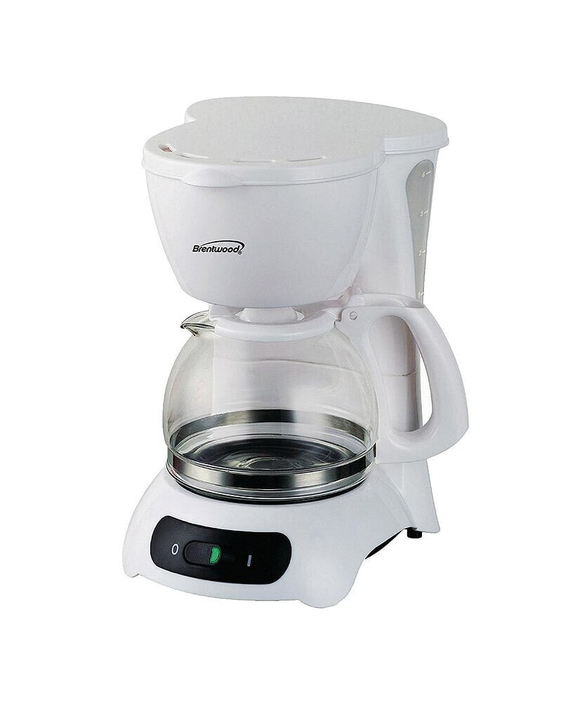 Brentwood Appliances brentwood 4 Cup Coffee Maker - White