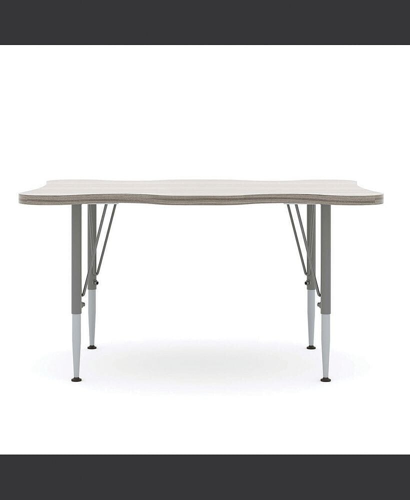 Tot Mate my Place Rectangular Table, Adjustable Height Legs, Table Top Height Range 14