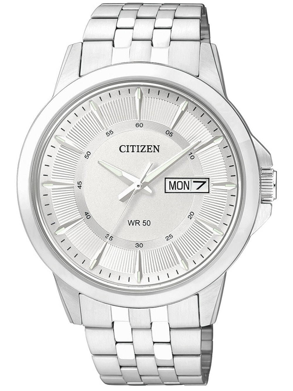 Мужские наручные часы с серебряным браслетом Citizen BF2011-51A Sport Mens 41mm 5 ATM