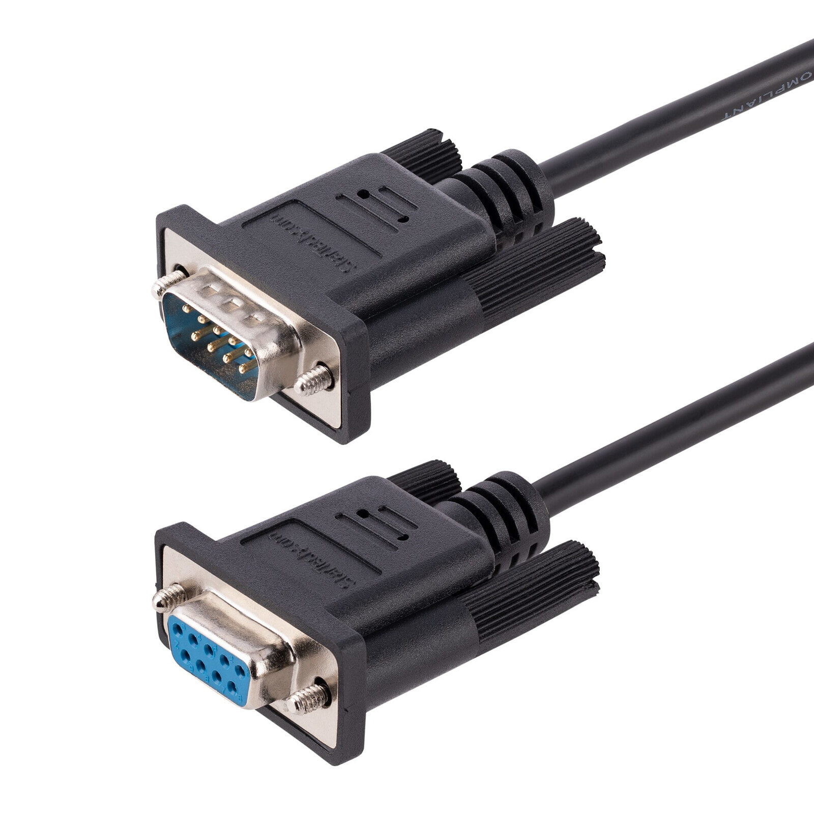 StarTech.com 9FMNM-3M-RS232-CABLE кабель последовательной связи Черный DB-9