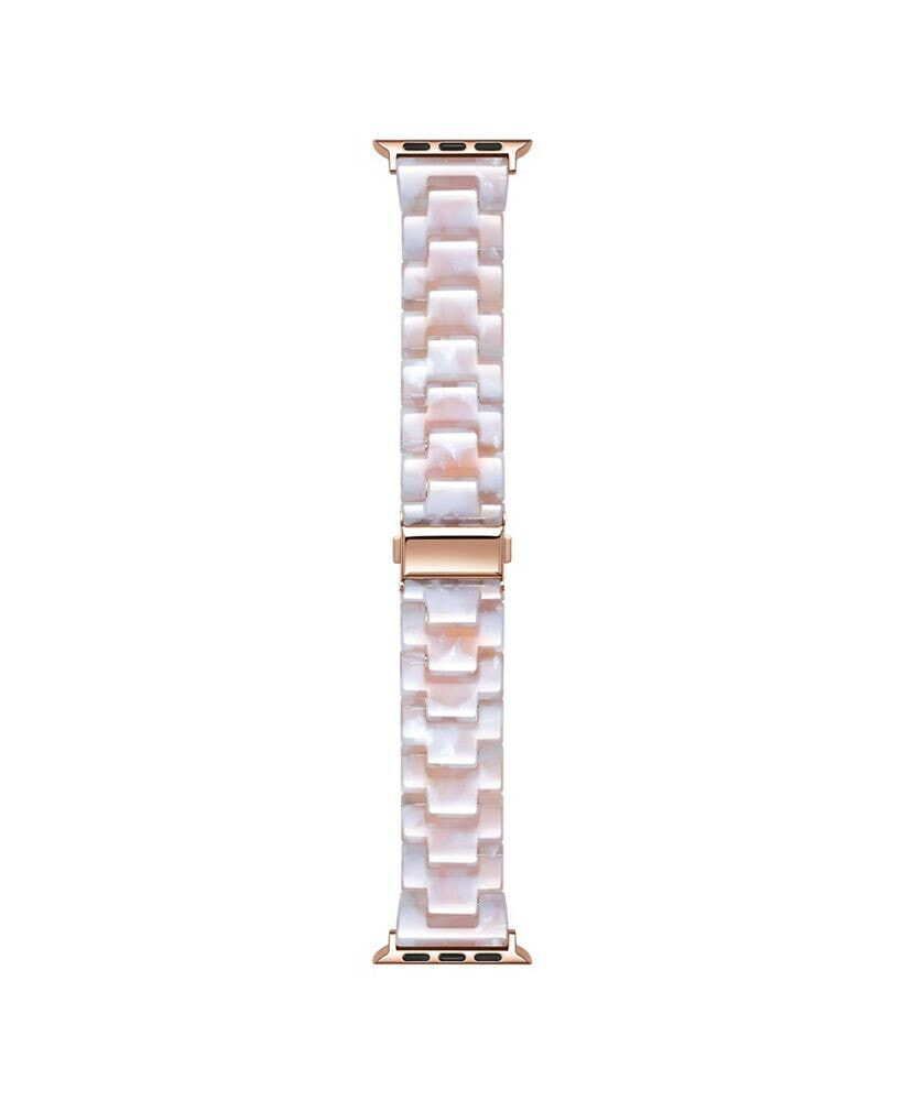 Posh Tech claire Blush Tortoise Resin Link Band for Apple Watch, 42mm-44mm