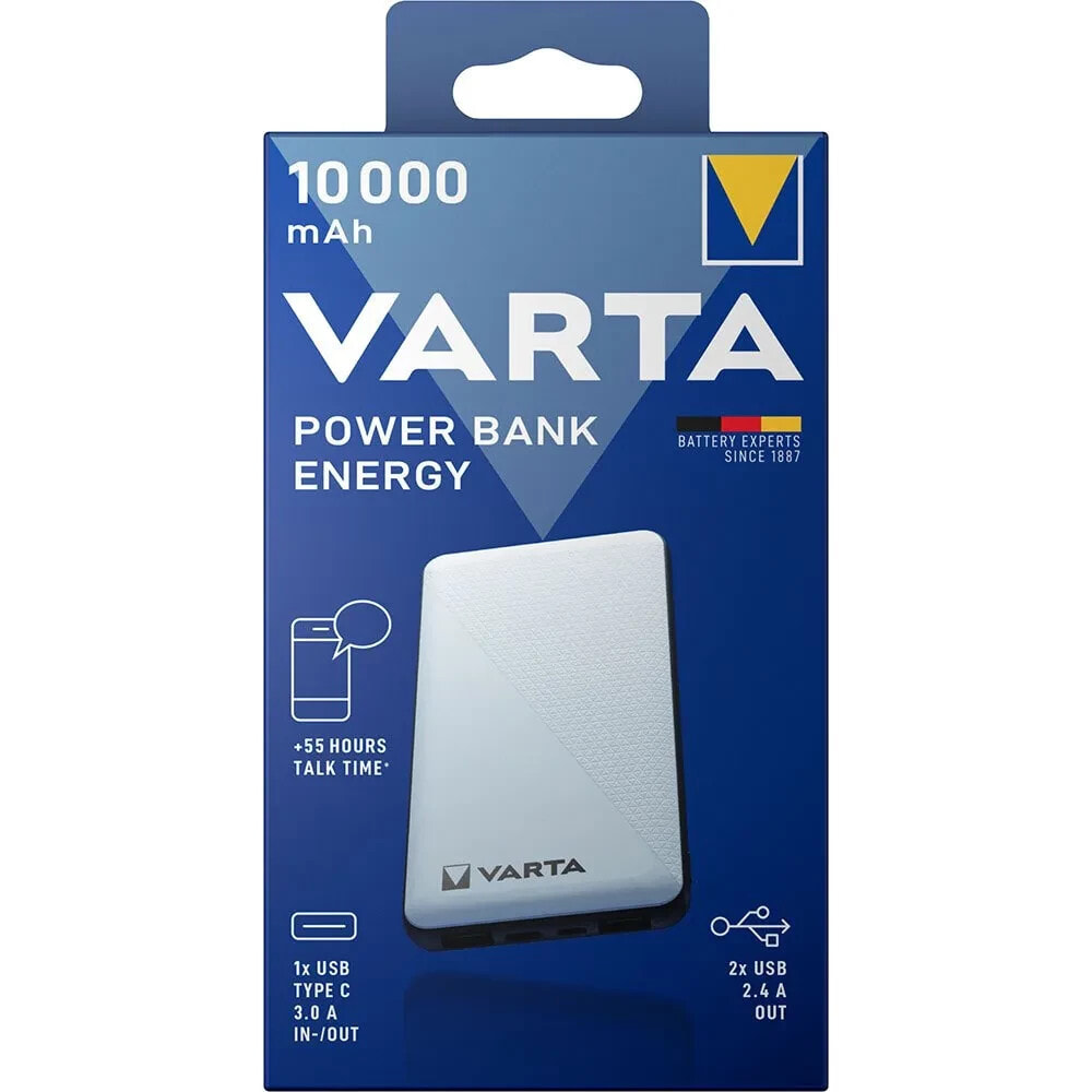 VARTA Energy 10.000mAh 2xUSB A/1xUSB C power bank