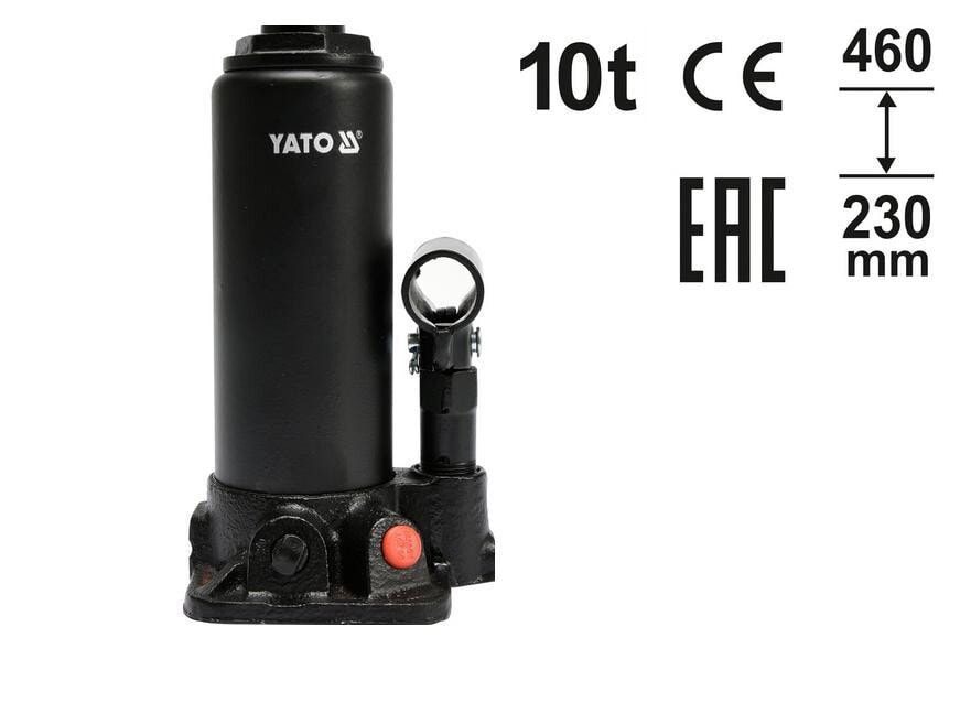 Домкрат гидравлический YATO 10T 230-460мм